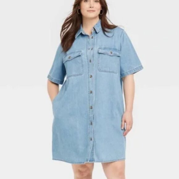 Universal Thread Denim Mini Dress – Size XL – NWT - Picture 1 of 5